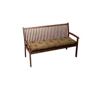 chilly pilley Cuscino Per Panca Cuscino Per Banca Cuscino Da Giardino Trapuntato Con Passanti Cuscino Per Sedile (150x40x12, Cappuccino)