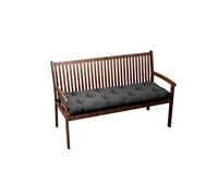 chilly pilley Cuscino Per Panca Cuscino Per Banca Cuscino Da Giardino Trapuntato Con Passanti Cuscino Per Sedile (150x40x12, Grigio)