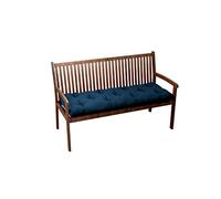 chilly pilley Cuscino Per Panca Cuscino Per Banca Cuscino Da Giardino Trapuntato Con Passanti Cuscino Per Sedile (150x40x12, Blu)