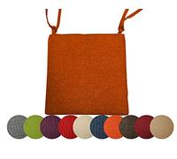 chilly pilley Cuscino Per Sedia Da Giardino Cuscino Per Sedia Da Giardino Cuscino Per Sedia Cuscino Per Sedile Da Giardino (40 X 40 Cm, Arancione)
