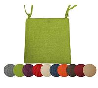 Chilly Pilley Cuscino Per Sedia Da Giardino - Sedile Imbottito (40 X 40 Cm, Verde)