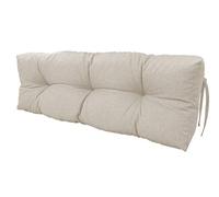 chilly pilley Cuscino Trapuntato Per Mobili In Pallet Riempito Con Fiocchi Di Schiuma Cuscino Per Divano Per Schienale Cuscino Per Sedile Cuscino Laterale Set (Cuscino Schienale 120 X 40 Avorio)