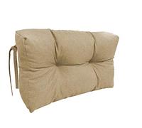 chilly pilley Cuscino Trapuntato Per Mobili In Pallet Riempito Con Fiocchi Di Schiuma Per Divano Per Schienale Per Sedile Laterale Set (Cuscini Laterali 65 X 50 Beige)