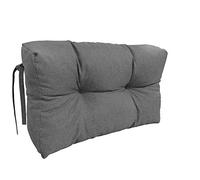 chilly pilley Cuscino Trapuntato Per Mobili In Pallet Riempito Con Fiocchi Di Schiuma Per Divano Per Schienale Per Sedile Laterale Set (Cuscini Laterali 65 X 50 Grigio)