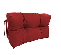 chilly pilley Cuscino Trapuntato Per Mobili In Pallet Riempito Con Fiocchi Di Schiuma Per Divano Per Schienale Per Sedile Laterale Set (Cuscini Laterali 65 X 60 Rosso Scuro)