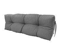 chilly pilley Cuscino Trapuntato Per Mobili In Pallet Riempito Con Fiocchi Di Schiuma Per Divano Per Schienale Per Sedile Laterale Set (Cuscino Del Sedile 120 X 50 Grigio)