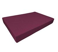 chilly pilley Cuscino Trapuntato Per Mobili In Pallet Riempito Con Fiocchi Di Schiuma Rivestimento Per Divano In Pallet Cuscino Per Schienale Cuscino (Cuscino Del Sedile 120x60x12, Viola)