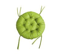 chilly pilley Papasan Cuscino Impermeabile Trapuntato Per La Poltrona In Rattan Cuscino Rotondo Da Giardino Cuscino Per Panca Con Passanti (120 Cm, Verde)