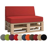 Chilly Pilley Per Mobili in Pallet - Cuscino Da Giardino Per Interno Esterno Lavabile Sfoderabile Del Sedile e Dello Schienale - Taglio Obliquo