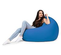 chilly pilley Pouf A Sacco Con Riempimento Di Perline In Eps Pouf Gigante A Sacco Per Interni Ed Esterni Multifunzionale Impermeabilie Per Bambini E Adulti Molti Colori (Blu,