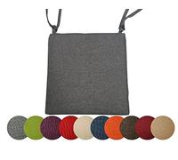 chilly pilley Set di cuscini per sedia da giardino (40 x 40 cm, grigio)