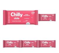Chilly, Salviettine Ciclo, Salviette per l'Igiene Intima - Tessuto 100% Biodegradabile - Ideali Fuori Casa, PH 3.5, Clinicamente Testato - Confezione da 60 Salviettine