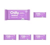 Chilly, Salviettine Intime Lenitivo, Sollievo dai fastidi intimi, con Bisabololo dalle proprietà dermocalmanti, pH 5, Clinicamente Testato, Tessuto 100% Biodegradabile, 1 Confezione da 60 Salviettine