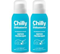 Chilly Senza Risciacquo, Detergente Intimo Senza Risciacquo Antibatterico, Da usare sulla Carta Igienica, Protezione igienizzante, Formula in Mousse a pH5, Con Anti-Odor, Clinicamente Testato - 100ml