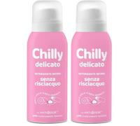 Chilly Senza Risciacquo, Detergente Intimo Senza Risciacquo Delicato, Da usare sulla Carta Igienica, Adatto alle Pelli Sensibili, Formula in Mousse a pH5, Con Anti-Odor, Clinicamente Testato - 100ml