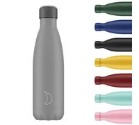 Chilly's Borraccia Acciaio Inox ed Riutilizzabile - Ermetica, Non Traspirante - all Grey, 500ml