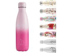 Chilly's Borraccia in acciaio inox e riutilizzabile, a prova di perdite, anti-sudore, rosa cipria, 500 ml
