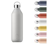 Chilly's Bottle Series 2 - Bottiglie Termiche in Acciaio Inossidabile con Colletto Liscio e Laccetto - Granite Grey, 1000ml