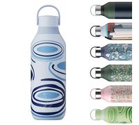 Chilly's Bottle Series 2 - Bottiglie Termiche in Acciaio Inossidabile con Colletto Liscio e Laccetto - Klein Blue Hockney, 500ml