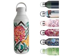 Chilly's Bottle Series 2 - Bottiglie Termiche in Acciaio Inossidabile con Colletto Liscio e Laccetto - Woven Dahlia, 500ml