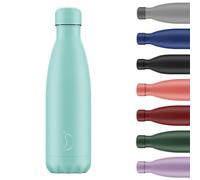 Chilly's Original Borraccia - Borraccia in Acciaio Inossidabile con Isolamento Sottovuoto, Riutilizzabile, per Bevande Calde e Fredde - A Prova di Perdite, Senza Condensa - Pastel - All Green, 500ml