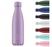 Chilly's Original Borraccia - Borraccia in Acciaio Inossidabile con Isolamento Sottovuoto, Riutilizzabile, per Bevande Calde e Fredde - A Prova di Perdite, Senza Condensa - Pastel - All Purple, 500ml