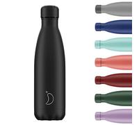 CHILLY'S BOTTLES BOTTIGLIA TERMICA Monochrome AllBlack 500ml DOPPIA PARETE B500M