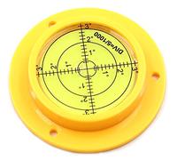 Chiloskit disco ad alta precisione 90 mm BullsEye Bubble Spirit Level rotondo cerchio circolare livellatore con fori di montaggio RV camper