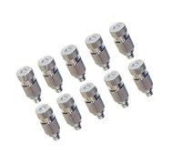 Chiloskit Ugelli nebulizzatori filettati in ottone a bassa pressione da 3/16", orifizio maschio filettato da 0,3 mm, ugello nebulizzatore nebulizzatore per nebulizzazione, confezione da 10