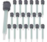 Chiloskit Ugelli per miscelazione epossidica, applicatori per resina bi-componente per erogatori a pistola, ugelli miscelatori per cartucce di colla AB da 50 ml, 20 pezzi (rapporto applicatore 1:1)