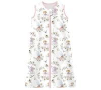 Chilsuessy Sacco nanna estivo, 0,5 Tog, per bambini piccoli, senza maniche, per l'estate e la primavera, 100% cotone, 0,5 tog/giardino, 90 cm, altezza bambino 90 - 105 cm