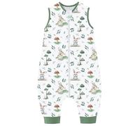Chilsuessy Sacco nanna estivo con piedi, 0,5 Tog, 100% cotone, per bambini, per ragazzi e ragazze, coniglio A, 90 cm, altezza del bambino 100-110 cm