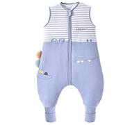 Chilsuessy Sacco nanna invernale con gambe, 2,5 Tog, unisex, per tutto l'anno, con piedi, sacco a pelo per bambini, con coccodrillo, 90 cm, altezza del bambino 95-105 cm