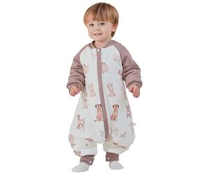 Chilsuessy Sacco nanna invernale per bambini, 2,5 Tog/dolce cane, taglia M, altezza 85-95 cm