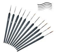 Chiluxendo 11 Pezzi Pennelli per Dipingere, Piccolo Pennello per Olio, Miniature Piccoli, Set Modellismo Pittura Acrilica, Kit Pennelli Professionali per Dipingere Acrilico (2 Set)