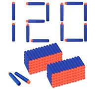 Chiluxendo 120 Pezzi, Colpi in Schiuma, Dardi, Proiettili Gomma e Giocattolo per Bambini