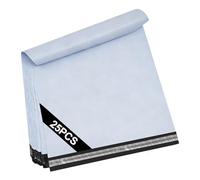 Chiluxendo 25 Pezzi Buste per Spedizioni, Sacchetti Spedizione Vinted, Autoadesive Pacchi, Busta Postali Plastica, Mailing Bags, Non Trasparenti, per Indumenti, Libro, Scarpe, XXXL, (49,7×61,7cm)