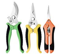 Chiluxendo 3 Pezzi Forbici Potatura Professionali, Cesoie Giardinaggio con Manico Ergonomico, Forbice da Potature, Forbici da Giardino, Pruning Shears con Blocco di Sicurezza, Cesoia per Potare