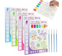 Chiluxendo 32 Pagine di Acquerelli per Bambini, Libro da Colorare ad Acqua, Libri da Colorare Bambini, Album da Colorare con Acquerelli, Carta per Pittura ad Acquerello, Dipingi con Libri ad Acqua