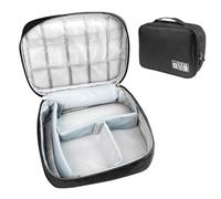 Chiluxendo Borsa Porta Organizzatore Cavi, Organizer Cavi da Viaggio, Custodia Cavi Accessori Elettronica, per MacBook Adattatore, Cavo, Scheda SD, Caricatore, Mouse, Banca di Potere, Chiavetta USB