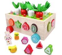 Chiluxendo Giochi per Bambini 1 Anno, Montessori Educativi di Raccolta delle, Memory Gioco Regalo Prescolare, Legno Giocattoli, Giocattolo Educativo per Ragazze e Ragazzi a Partire