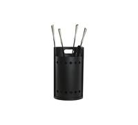 CHIMENEA SET 4 ACERO INOX 11X2X62 NEGRO