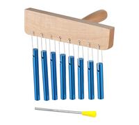 Chimes a percussione | Strumenti a fiato in legno a 8 toni - Dispositivo musicale con tubo in alluminio massiccio con bastone per attenzione, scuola, yoga, giardino, camera interna, casa, uomini e