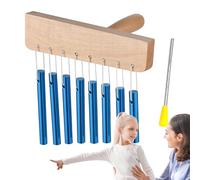 Chimes Instrument, Single Row Bell Bar, Hand Percussion Tool, 25x17cm, Calming Sound Accessory, Ideal Healing Sessions, Great for Adults, Women, Men, Beginner Musicians