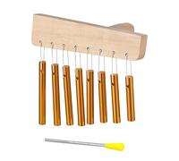 Chimes Instrument, Single Row Bell Chime, Hand Percussion Instrument, Relaxation and Meditation, 9.84x6.69 inch, Ideal for Adults, Women, Men, Beginners, Sound Healing, Multicolor