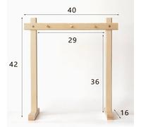 CHIMES Wood Stand Facile Da Assemblare, Leggero, Portatile, Supporto per Gong