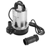 CHIMHOON Pompa sommergibile da 12 V, pompa fecale, pompa per acqua sporca, profondità di immersione 0,5 - 8 m, 6000 l/h, pompa per acqua sporca, in acciaio inox