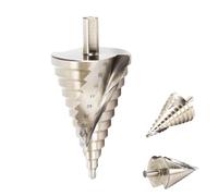 CHIMHOON Punta scanalata a spirale, punta per passo, punta conica in acciaio, 6-60 mm, HSS Titanio, fresa a cono, per acciaio inox, metallo, legno, plastica