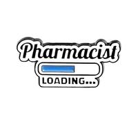 Chimica farmacista equazione spilla - Matematica Scienza smalto Pin per tasca e risvolti, distintivo bianco e nero, normale, Metallo non prezioso