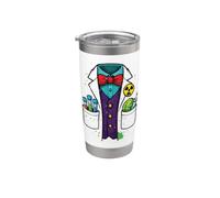 Chimica Halloween Scienziato pazzo Scienza Insegnante Costume Bicchiere termico in acciaio inox doppia parete